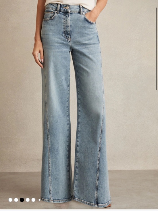 Reiss Denim - REISS Sold-Out Fern Twist Seam Barrel Flare Jeans Sz 26 NWT $300!!